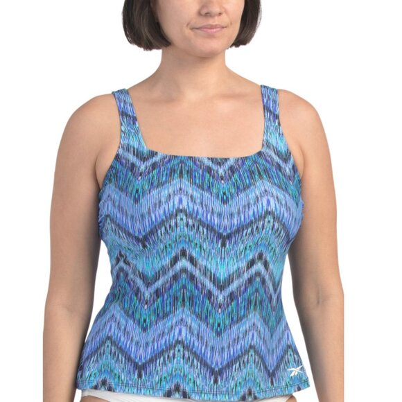 REEBOK Black Hi Energy Tankini Swimsuit Top - Picture 1 of 2